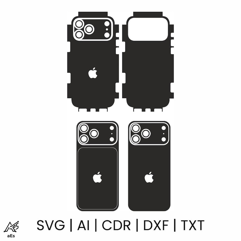 IPhone 17 Pro Max Skin Template – Full Wrap Vinyl Cut File (svg, Dxf ...