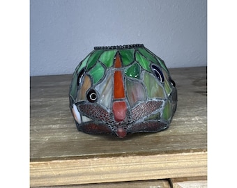 Vintage Stained Glass Lamp Shade (A3R) Jeweled DragonFly (JSF6) 5" Gilmore Girls