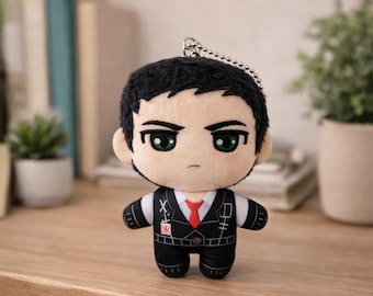 Peluche de Meursault inspirado en Limbus Company: pieza de colección de fantasía oscura estoica