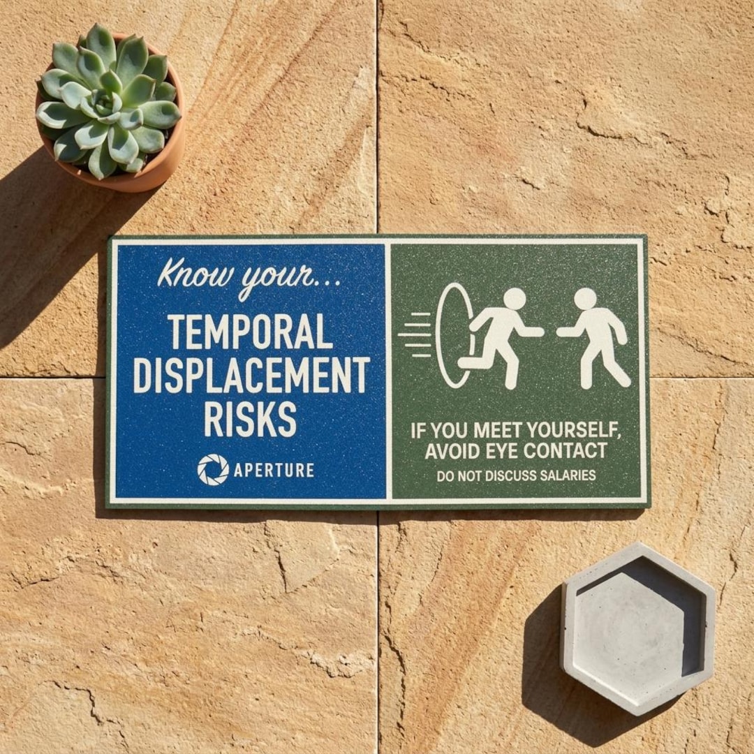 Portal-inspired Aperture Science Safety Sign | Sci-fi Wall Art | Geek ...