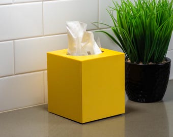 Moderna funda cúbica para caja de pañuelos: porta pañuelos minimalista y colorido