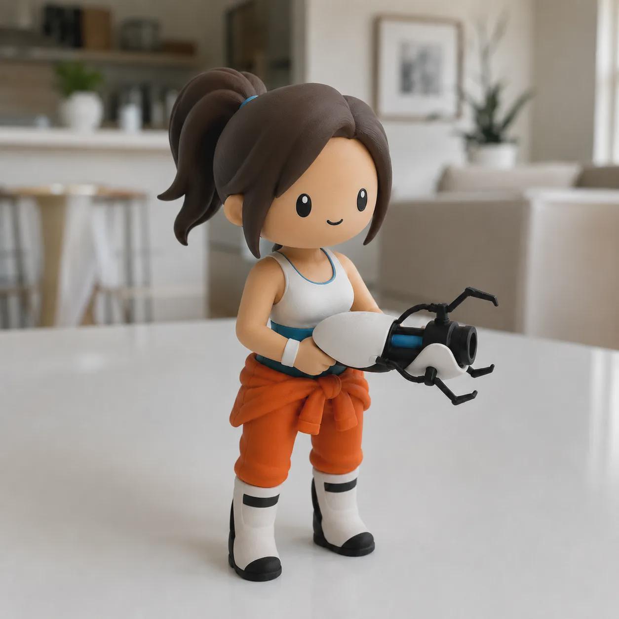Portal Chell Figure - Etsy