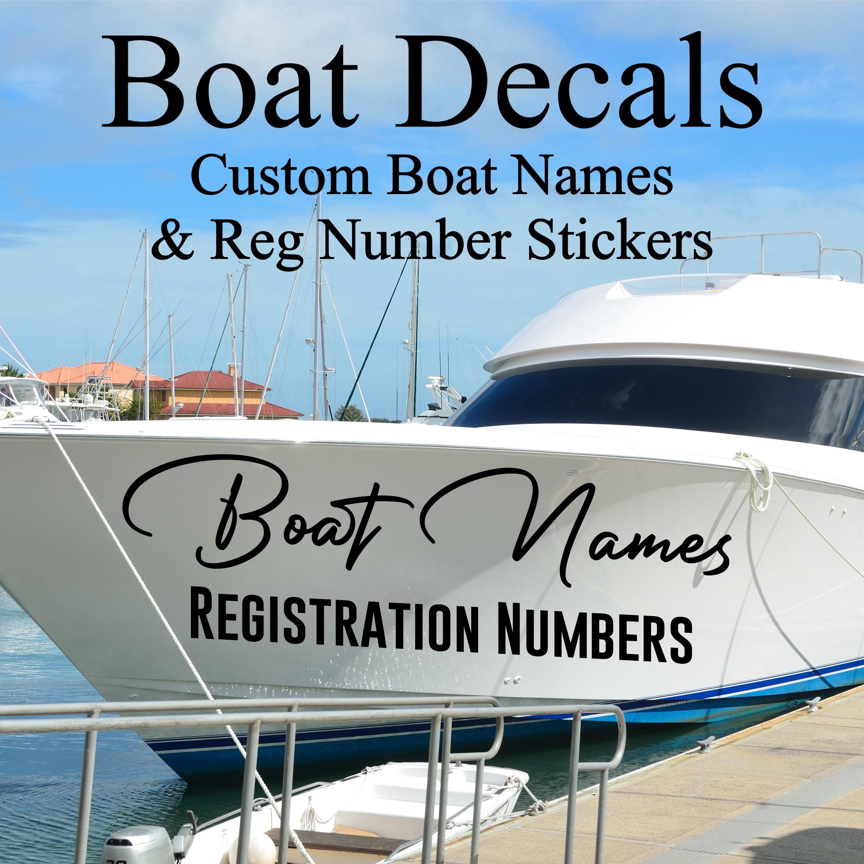 Bayliner Boat Decal Stickers - 7.5 Inch Long Boat Nameplate Replacement - Waterproof Vinyl Decals - View #8