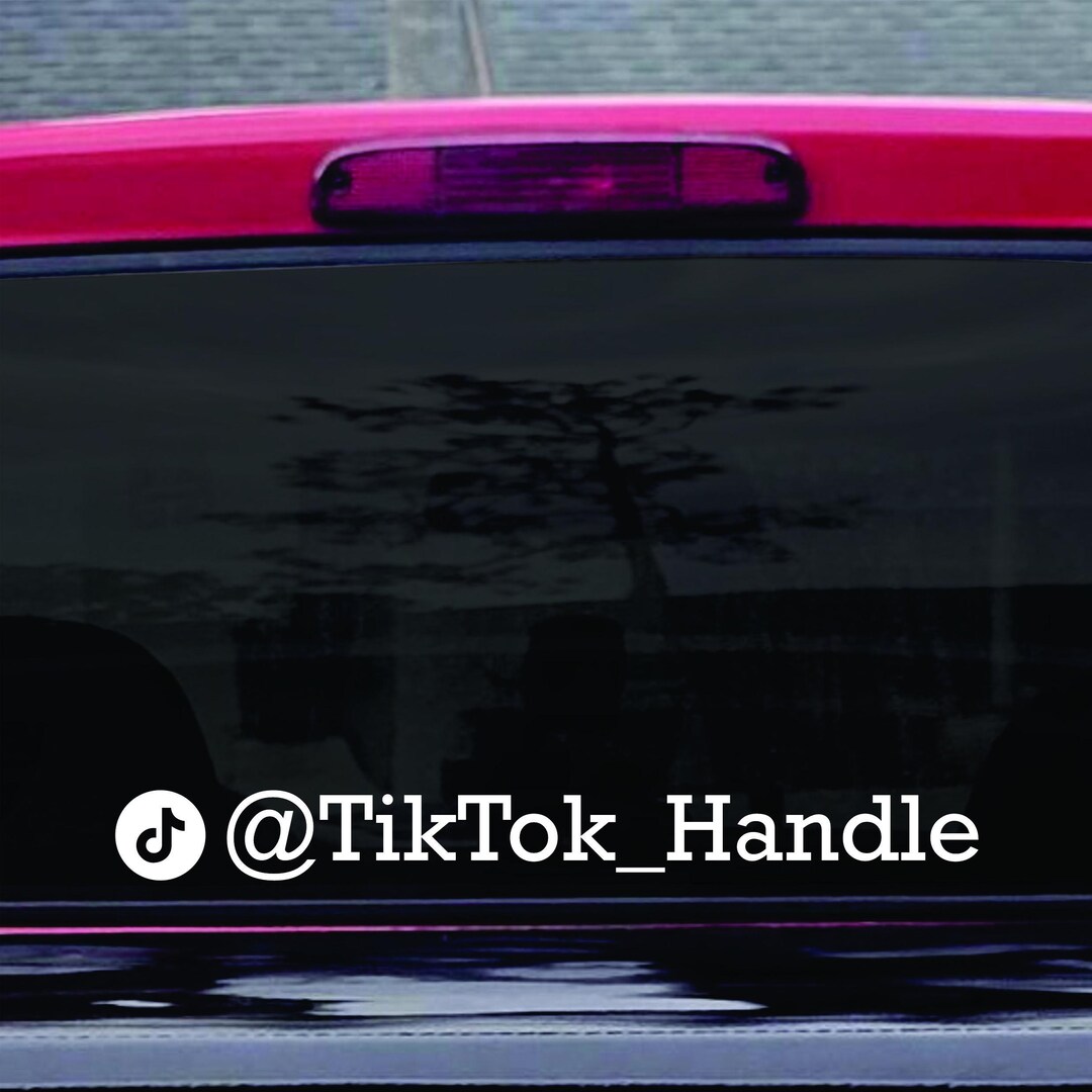 Strangle Tik Tok Sticker Tiktok Decal , Tiktok Name Decals, Custom Car, Truck, Follow Tik Tok ...
