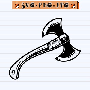 Viking Battle Axe SVG, Norse Warrior Double Headed Cut File (Digital Download)