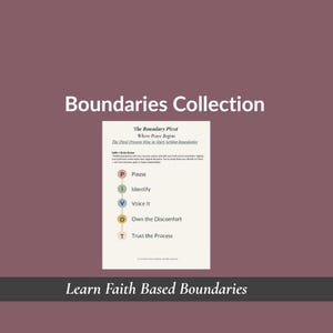 Sistema completo de límites cristianos / Revistas de fe y neurociencia, hojas de trabajo, herramientas devocionales y de reflexión