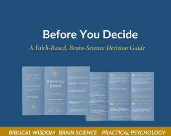 Christian Decision Guide – Faith-Based Brain Science Tri-Fold (Printable PDF)