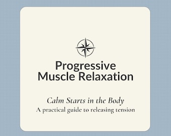 Progressive Muscle Relaxation Worksheet | Nervous System Regulation Tool | Body-Based Stress Relief Printable