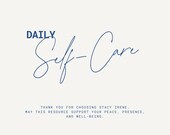 Daily Self-Care Check-In Printable | Gentle Self-Care Planner | Digital Fillable Wellness Page