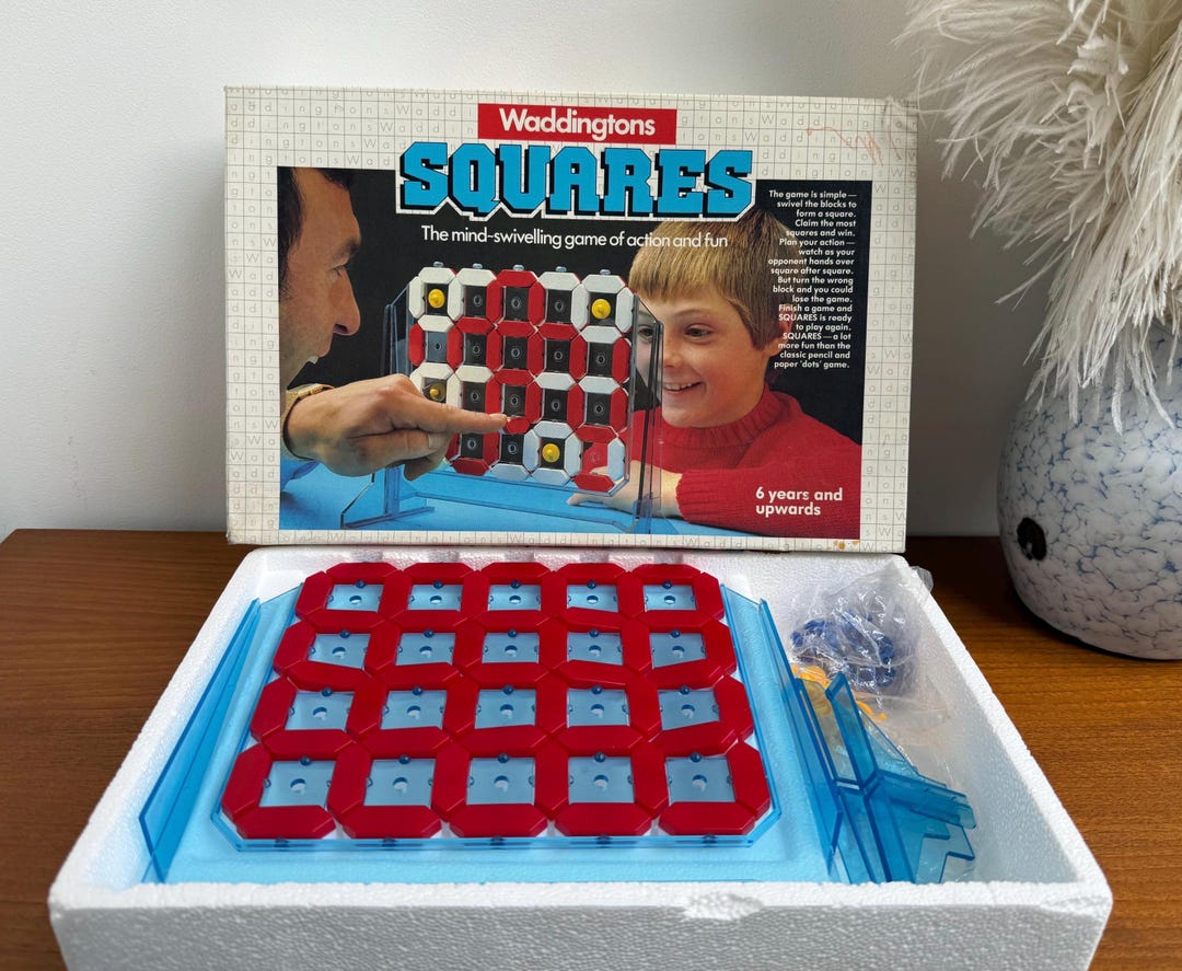Vintage 1980s Squares Waddingtons Game - Two Player - Etsy UK