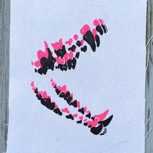 TEETH 2.0 | Multicoloured Screenprint Patch | DIY Punk Patch