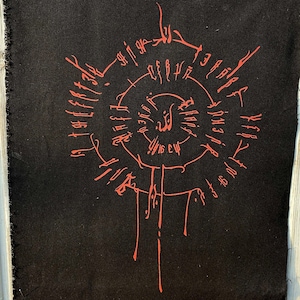 Cicatrices d'Astarion | sérigraphié XL sur le dos | Baldurs, porte 3 | à coudre pour les gilets de veste de combat