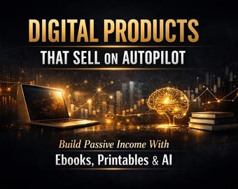 Digital Product Autopilot System: Ebooks, Printables, AI (Digital Download)