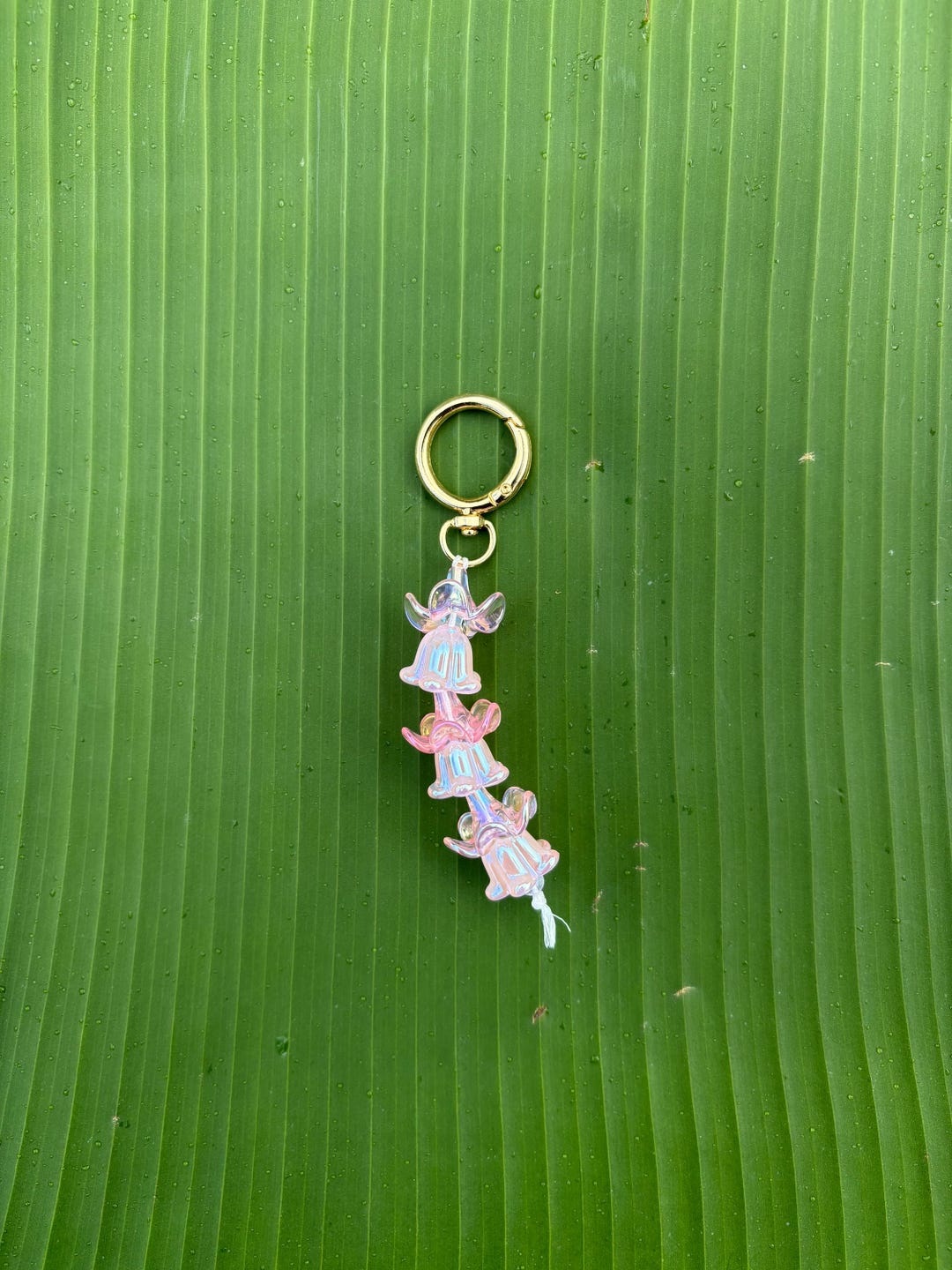 Hawaiian Flower Keychain/bag Charm- Momi ʻĀkala Puakenikeni and Crown ...