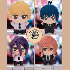 Chainsaw Man Chibi Plushies | Kawaii Anime Stuffed Dolls | Denji, Aki, Reze, Beam, Angel Devil
