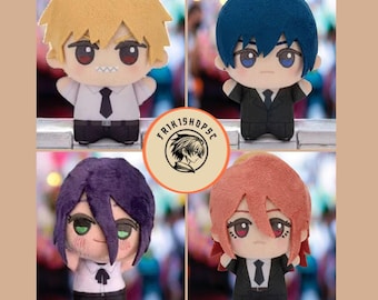 Chainsaw Man Chibi-Plüschtiere | Kawaii Anime-Stofftiere | Denji, Aki, Reze, Beam, Angel Devil