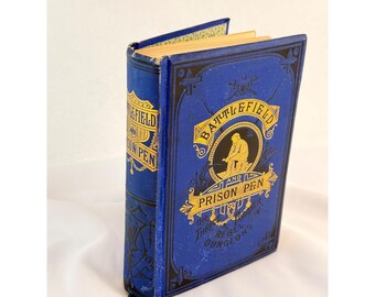 Campo de batalla y prisión John W Urban 1882 Historia de la Guerra Civil Hermanos Hubbard