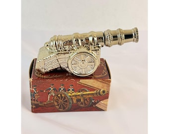 Decantador Avon Revolutionary Cannon Vintage Avon Blend 7 para después del afeitado con caja