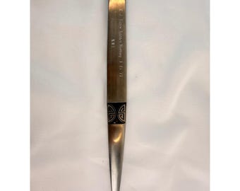 Vintage AS Stainless Japan Letter Opener R.J. Hines Agency Meeting 1977 Engraved