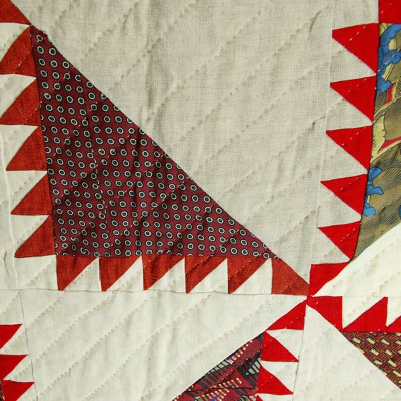 Kansas Troubles Upcycled Fabric Quilt Handquilted Classic | Etsy