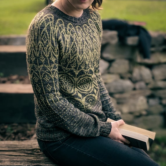 Dark Academia Sweater **pattern Only - Instant Download** - Etsy