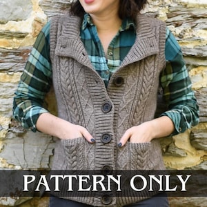 Lochton Vest Knitting Pattern | Instant Download | PATTERN ONLY