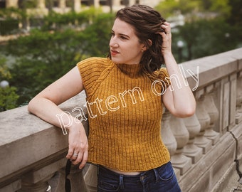 Rosslyn Tee Knitting Pattern **Pattern only - instant download**