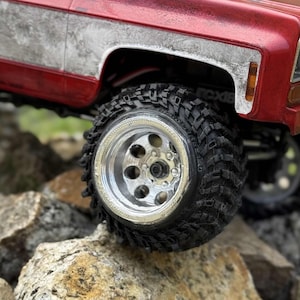 1.3in, 1.0in Island Style Deep-Dish Wheel Wide 3D Printed TRX4M SCX24 FCX24 image 1
