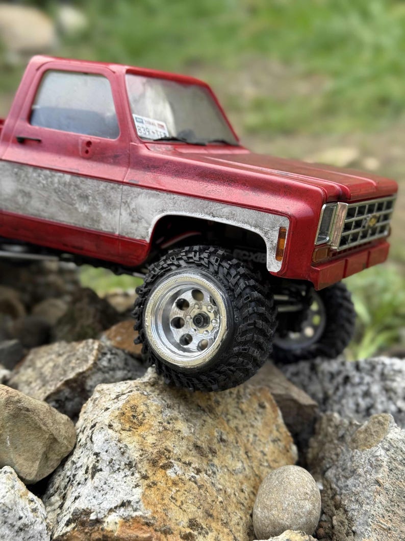 1.3in, 1.0in Island Style Deep-Dish Wheel Wide 3D Printed TRX4M SCX24 FCX24 image 1