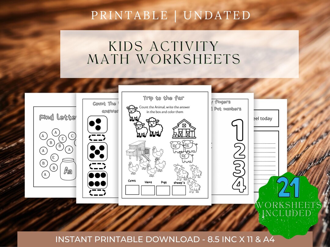 Print Kid Math Printable Kids Math Worksheets | Early Learning Activities | Counting ...