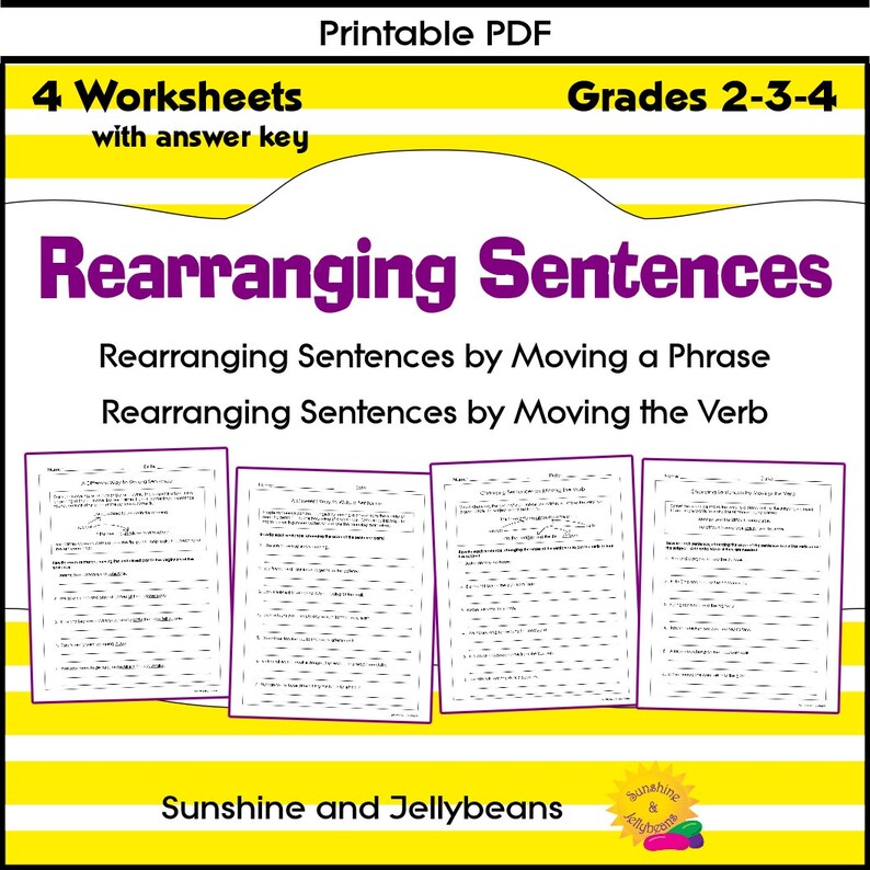 Grade 3 Sentence BUNDLE - Types of Sentences / Conjunctions / Fragments ...