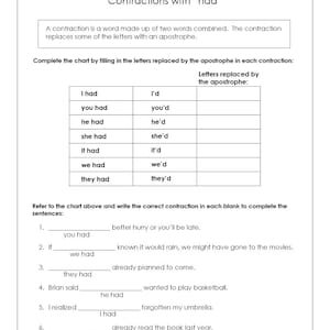 66 Contractions! - 31 Worksheet Pages - Scaffolded - Grades 3-4-5 ...