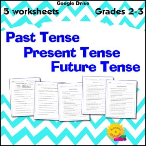 Past, Present, Future Verb Tenses - Parts of Speech, Writing Sentences, Grammar (Google Drive)