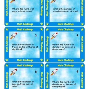 30 Task Cards - Math Logic & Critical Thinking Skills - Challenge ...