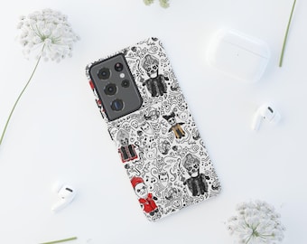 Ghost Band Papa Plushie Doodle Coloring design Phone Case | non-iphone