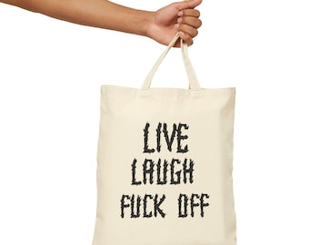 Edgy Quote Tote bag | Cotton Canvas