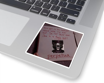 Ghost Band x Mean Girls Mashup Sticker | Burn Book Meme Art