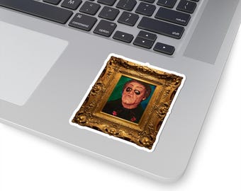 Ghost Main Poncho funny Portrait Sticker | Funny portrait