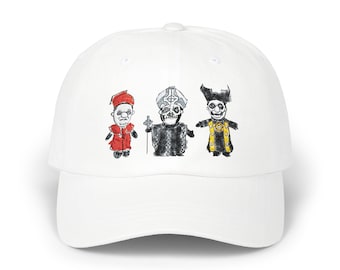 Ghost Plushie Doodle Dad Cap
