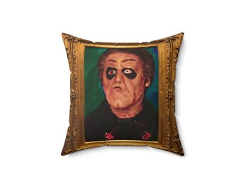 Ghost Band Main Poncho Portrait Pillow | Spun Polyester Square Pillow