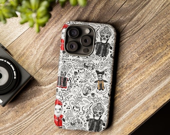 Ghost Band Papa Plushie Doodle Coloring design Phone Case | iphone