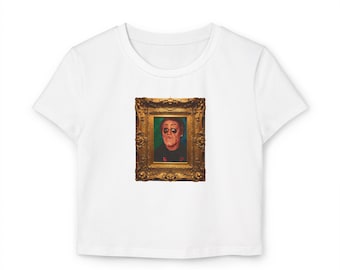 Ghost Band Main Poncho Portrait baby tee | Cropped Funny Graphic