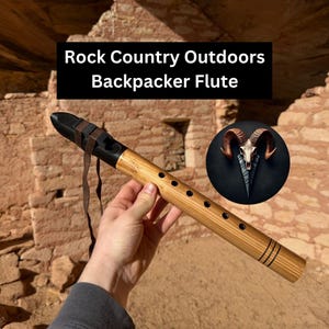 Rock Country Outdoors Backpacker Flute – Handmade Native American Style Flute (F#, G, or A)