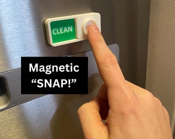 Magnetic CLEAN/DIRTY Dish Slider - for dishwasher