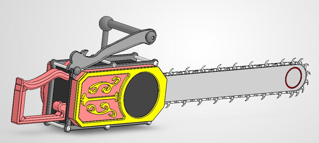 Grell Sutcliff Chainsaw – 3D Printable Prop STL & 3MF | Anime