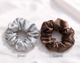 Coletero de seda 100 % morera, accesorio minimalista para el día a día, regalo para dama de honor.