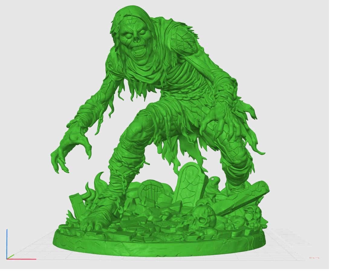 Exploding Zombie Stl Zombie STL Bundle | 5 Undead 3D Models | Horror Miniatures | Dark ...