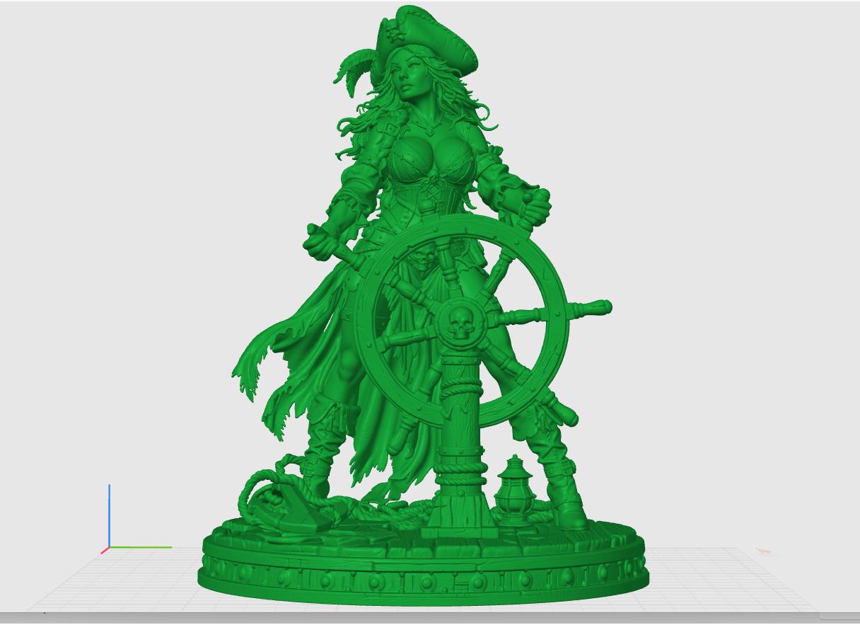 Pinup Stl File Pirate Pinup STL Bundle (5 Models) – Female Pirate STL Files – 3D Print ...