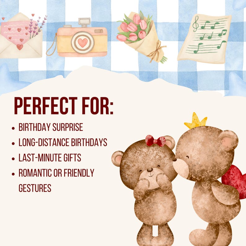 Cute Interactive Birthday Website for Her | Digital Birthday Gift | Editable Online Page