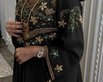 Abaya ricamato: caftano del Golfo ricamato a mano con design globale
